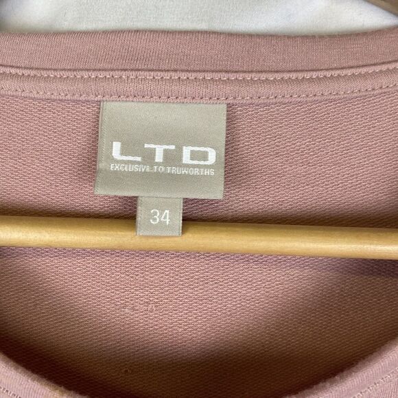 Truworths Pink Mauve Long Sleeve Cinch Waist Shirt dress Size M US 6-8 - Picture 4 of 6